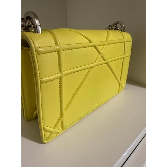 $3350 Dior Diorama Yellow Small Flap Crossbody Bag - Picture 11 of 16